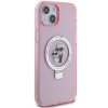 Karl Lagerfeld KLHMP15MHMRSKCP iPhone 15 Plus / 14 Plus 6.7 różowy/pink hardcase Ring Stand Karl&Choupettte MagSafe